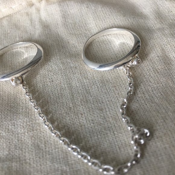 Pamela Love Sterling silver "double suspension" ring - Picture 3 of 7